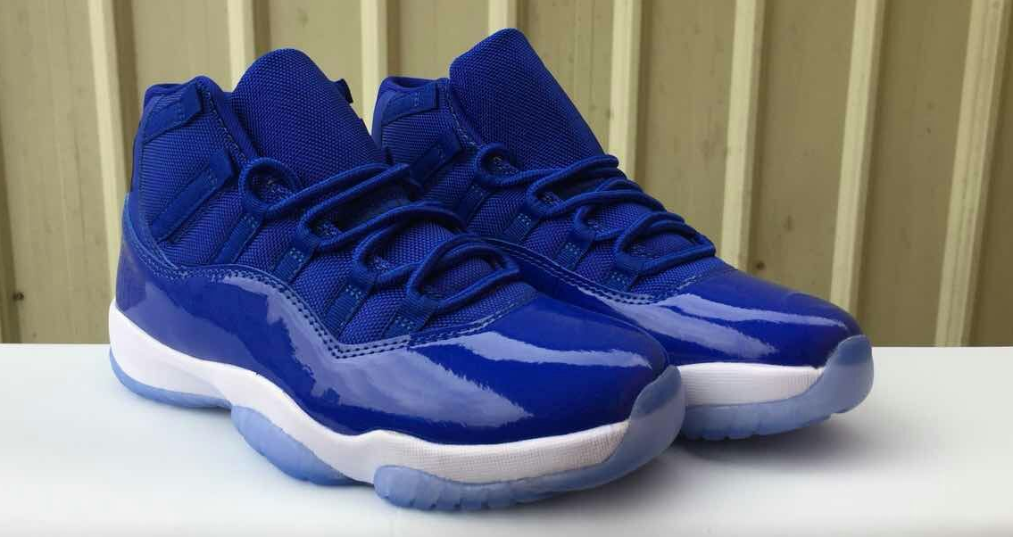 new air jordan 11 high royal blue shoes